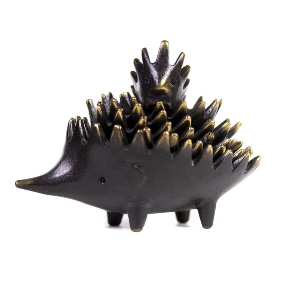 Walter Bosse Other - Vintage Walter Bosse Hedgehog Ashtray - Brass